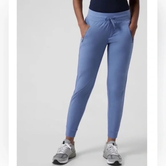 Athleta TREKKIE North JOGGER Pants Size 16 Tall UPF High Rise POCKETS Ripstop - Picture 1 of 12
